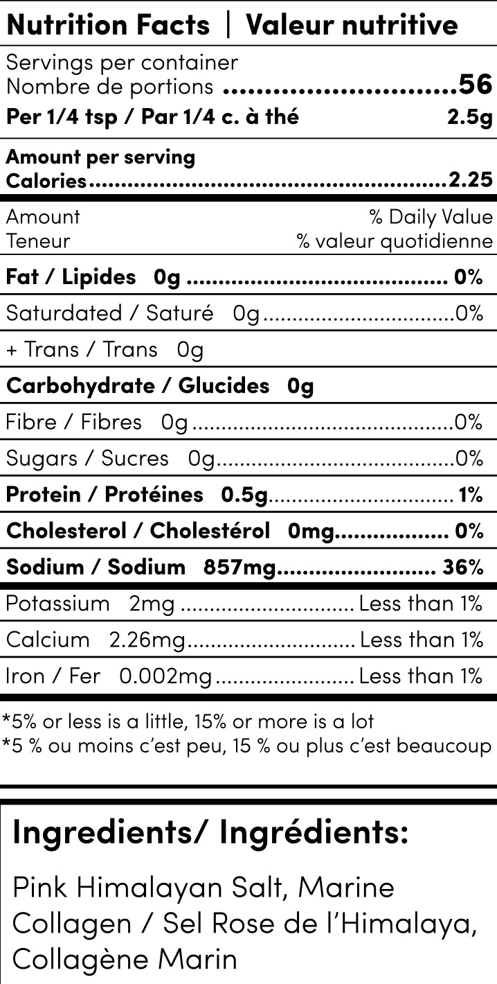 Salt Blends + Collagen Ingredients