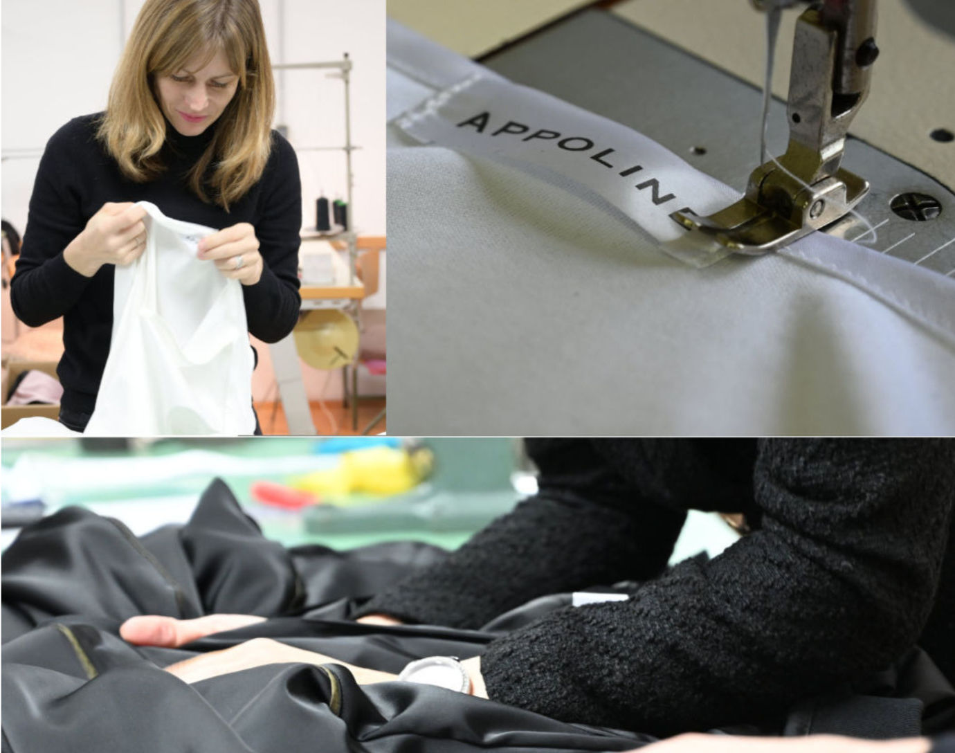 sewing details at our producers site