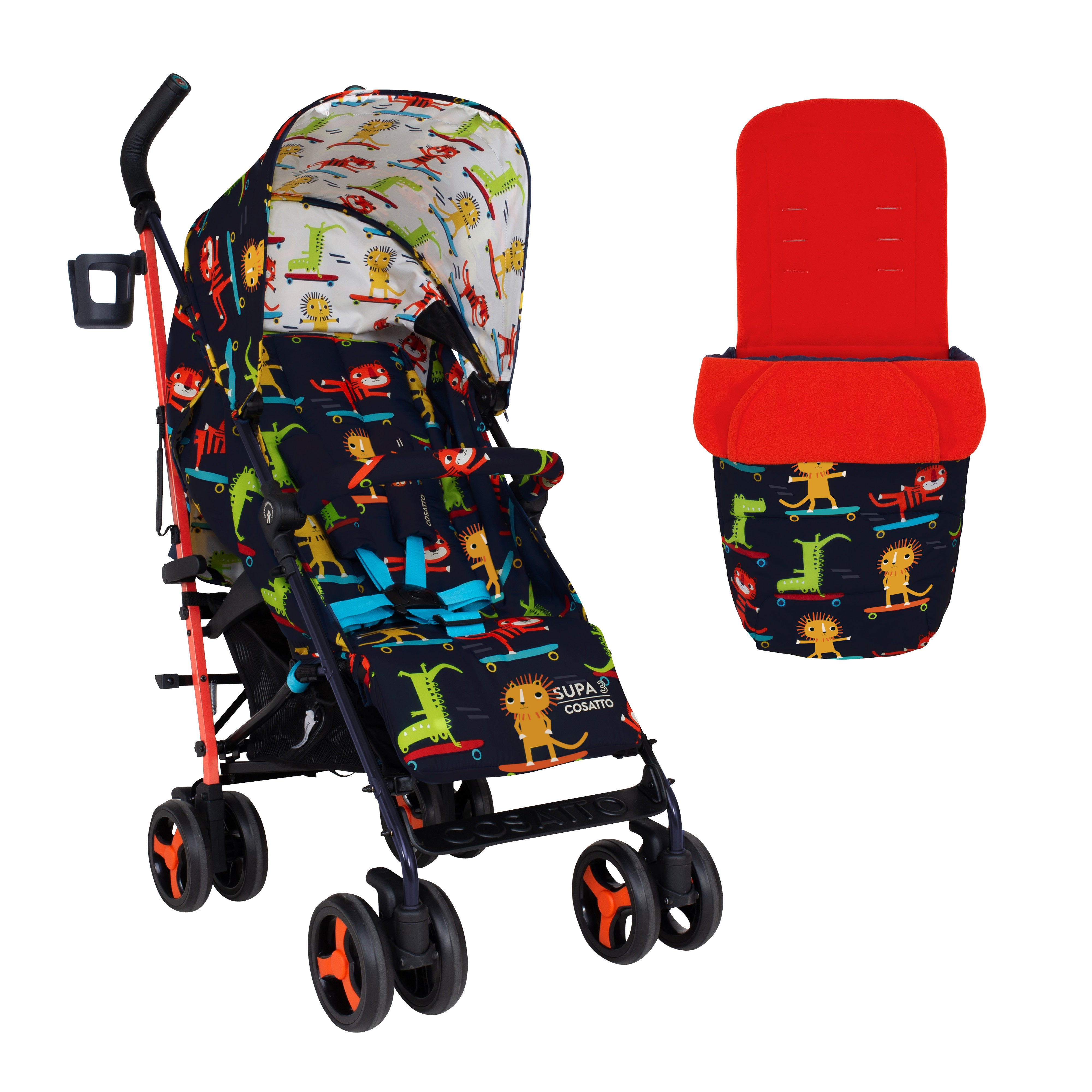 Cosatto Supa Stroller 3 Pushchair - Sk8r Kids, Multi|