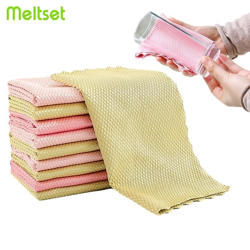 Kitchen Rag Thickened Table Cleaning Cloth Daily Dish Cloth Towel Non-Stick  Oil Absorbent Scouring Wipes Insulation Pads - China Tea Towel and Kitchen  Towel price