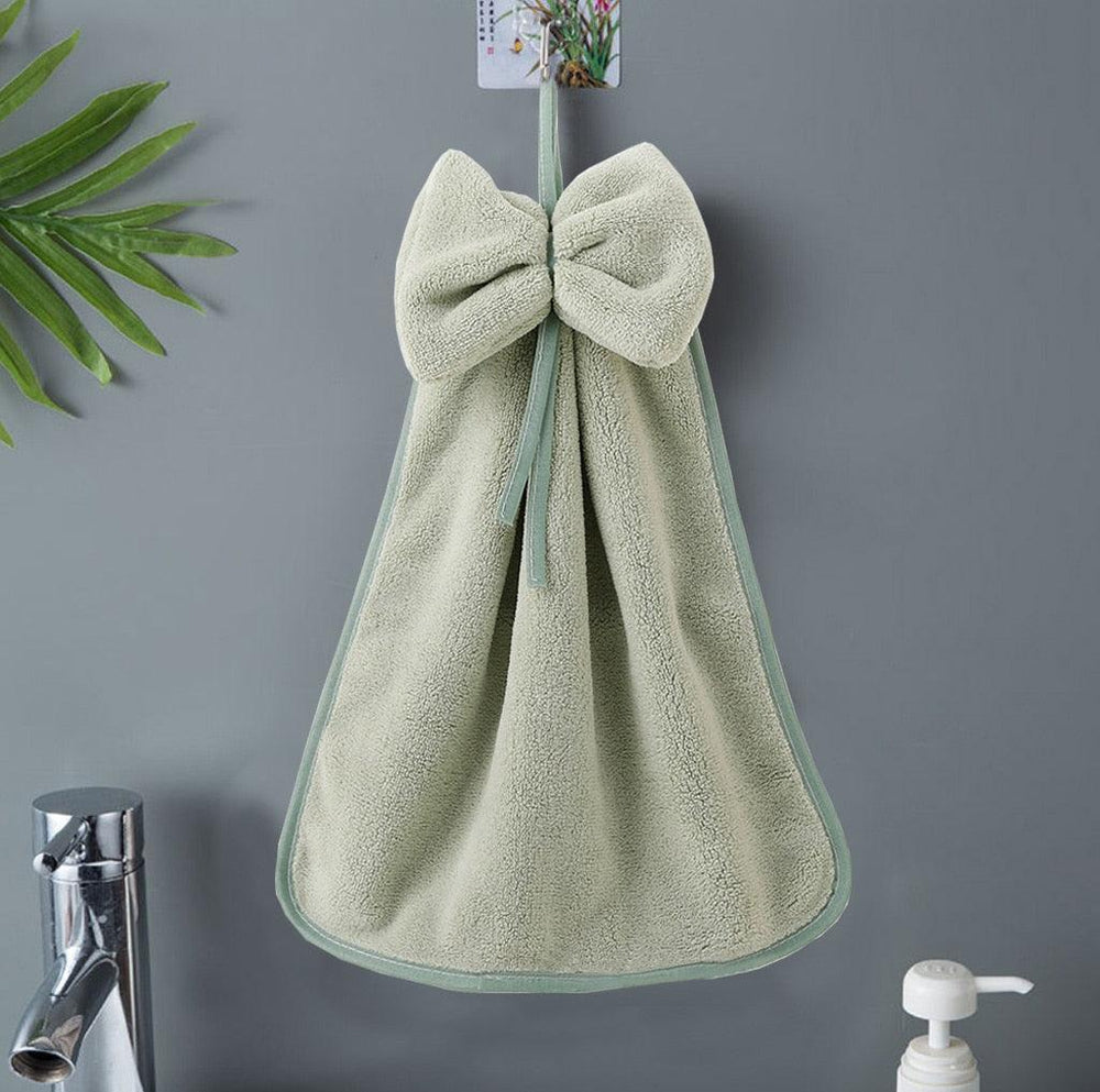 1Pc Chenille Hanging Hand Towel Ball Soft Absorbent Microfiber Hand Towels  Plush Quick-Drying Hanging Hand Towel Ball with Hanging Loops for Bathroom  Kitchen, Gray