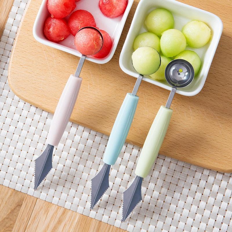1pc Multifunctional Vegetable & Fruit Peeler With Stainless Steel Triangle  Push Knife & Creative Carving Design Suitable For Fruit Plate Platter  Serving Slicing Apple