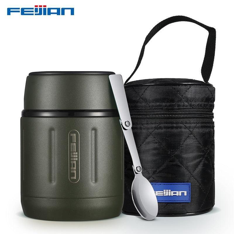 710ML Stainless Steel Lunch Box Drinking Cup With Spoon Food Thermal Jar Insulated  Soup Thermos Containers Thermische lunchbox - AliExpress