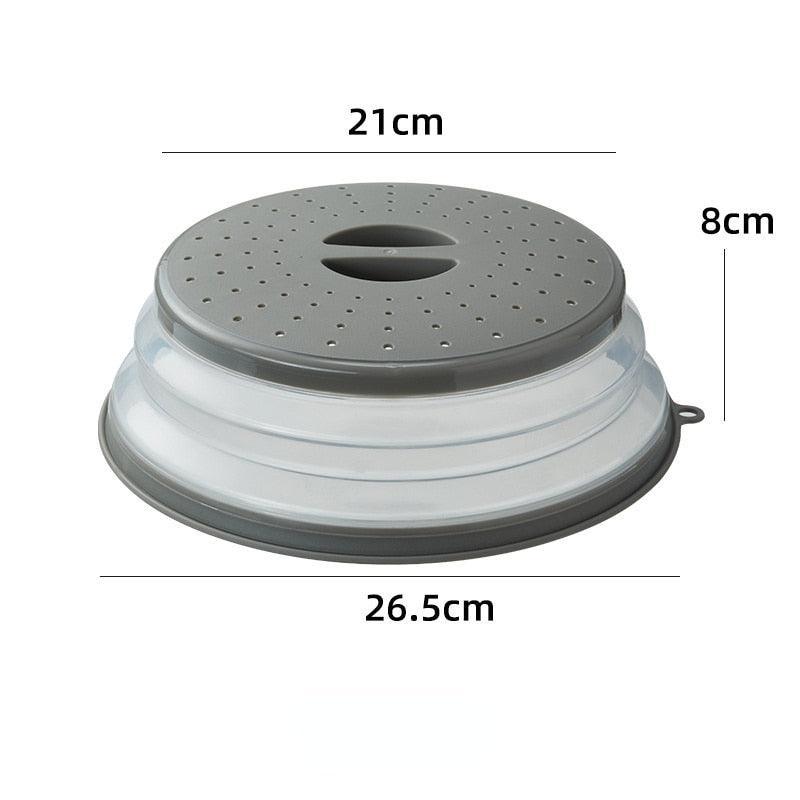 Large Microwave Splatter Cover Lid with Steam Vent Fresh keeping Kitchen  Stackable Sealing Disk Cover Universal Plate Bowl Cover