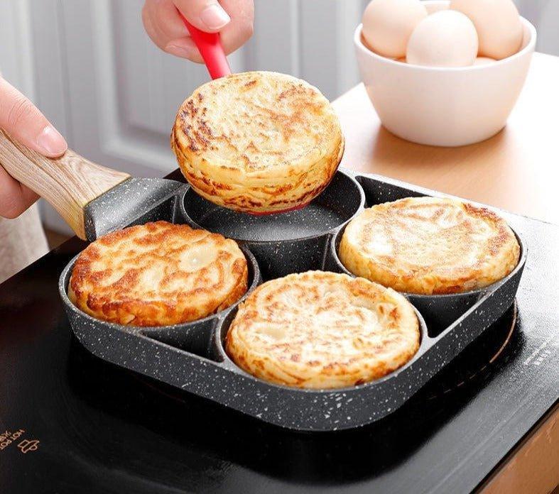 29/36cm Thick Cast Iron Frying Pan Flat Pancake Griddle Uncoated Non-s –  pocoro