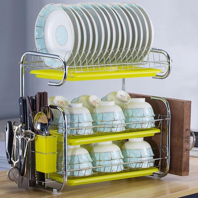 Multi-Function Countertop Dish Storage Rack - Modern Minimalist Design –  pocoro