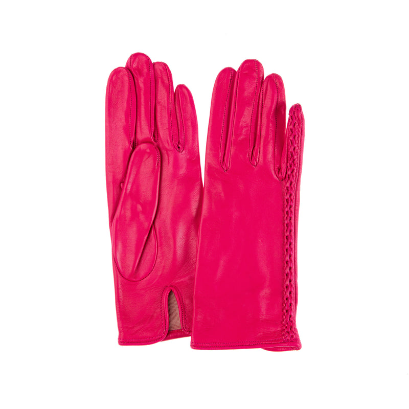 Milly - Women's Silk Lined Braided Leather Gloves – Paula Rowan
