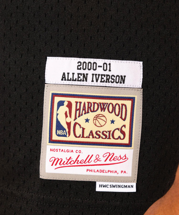 Allen Iverson Philadelphia 76ers 00-01 HWC Swingman Jersey - Black