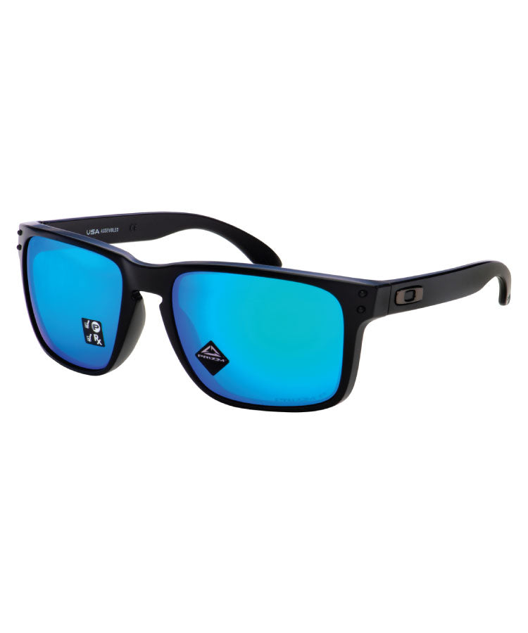 Oakley Holbrook XL Matte Black W/ Prizm Sapphire Polarised Sunglasses –  Point Break NZ | Wake, Skate, Surf