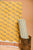 Yellow & Grey Hand Block Printed Cotton Suit With Chiffon dupatta