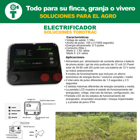 boyero energizador impulsador electrificador cerca electrica