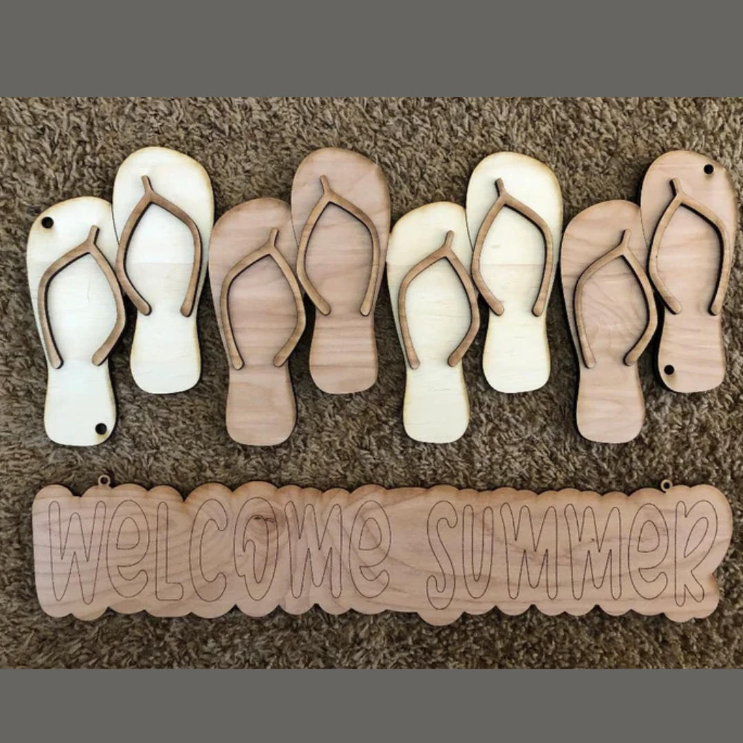 3/4/23 - Welcome Summer Flip Flops - Paint Party - Book A Party