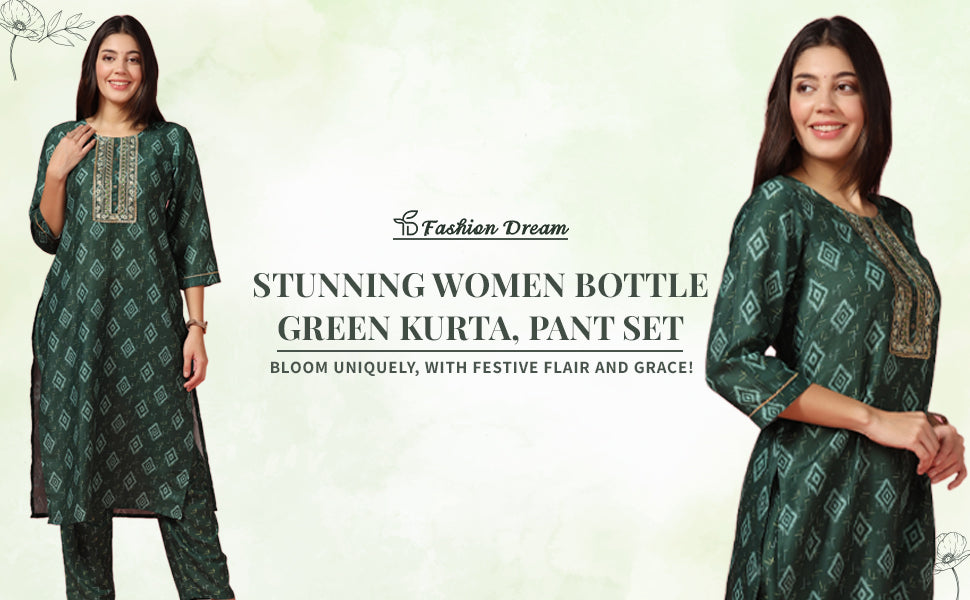 ”Women's Wine Poly Muslin Printed Kurta And Pant Set