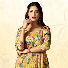 ”women-s-mustard-floral-printed-tiered-kurta-with-pant-set-fdwset00055-COLOUR”
