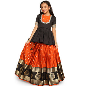 ”girls-black-jacquard-work-lehenga-choli-set-fdglgc00121-A”