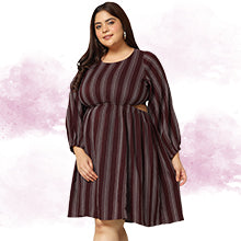 ”women-s-plus-size-wine-striped-waist-cut-out-dress-fdwdrs00157-COMFORT-FACTOR”