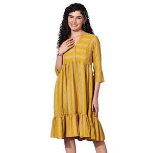 ”women-s-mustard-striped-knee-length-dress-fdwdrs00158-A”