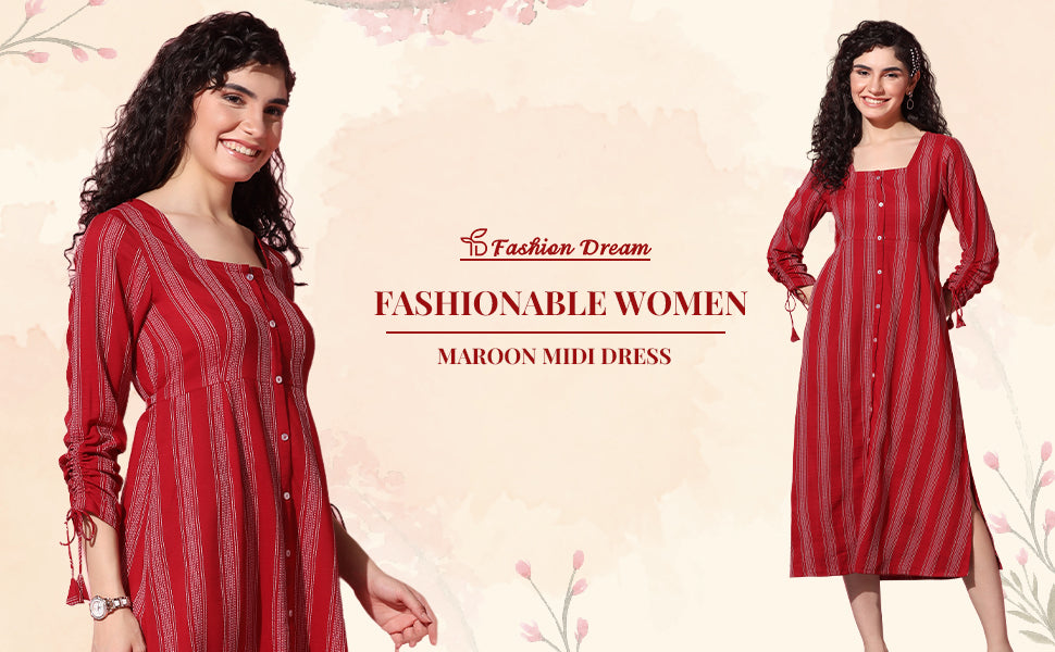 ”women-s-maroon-striped-a-line-midi-dress-fdwdrs00159-banner”
