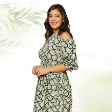 ”women-s-green-animal-printed-knee-length-dress-fdwdrs00178-COMFORT-FACTOR”