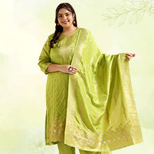 ”womens-plus-size-light-green-dola-silk-jacquard-work-kurta-set-with-dupatta-fdwset00078-COMFORT-FACTOR”