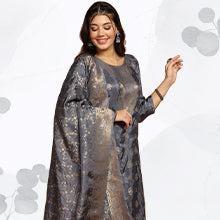 ”women-s-grey-dola-silk-jacquard-work-kurta-set-with-dupatta-fdwset00079-COMFORT-FACTOR”