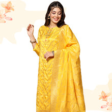 ”women-s-yellow-dola-silk-jacquard-work-kurta-set-with-dupatta-fdwset00086-COMFORT-FACTOR”