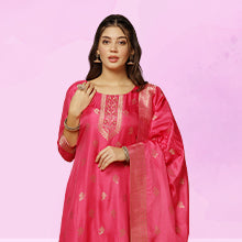 ”women-s-pink-jacquard-kurta-and-pant-set-with-dupatta-fdwset00098-COLOR”