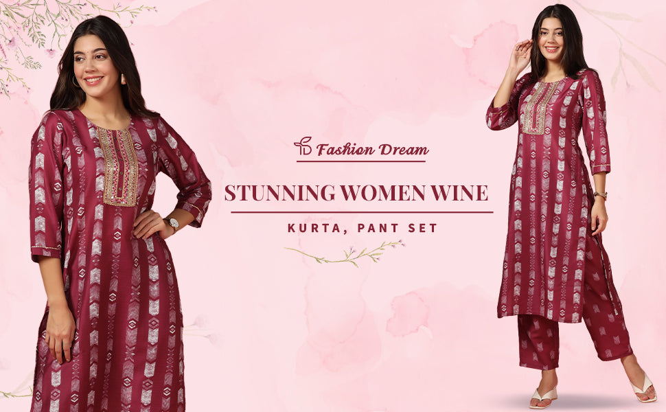 ”women-s-wine-poly-muslin-printed-kurta-and-pant-set-fdwset00104-banner”