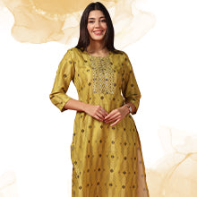 ”women-s-yellow-poly-muslin-printed-kurta-and-pant-set-fdwset00107-COLOR”