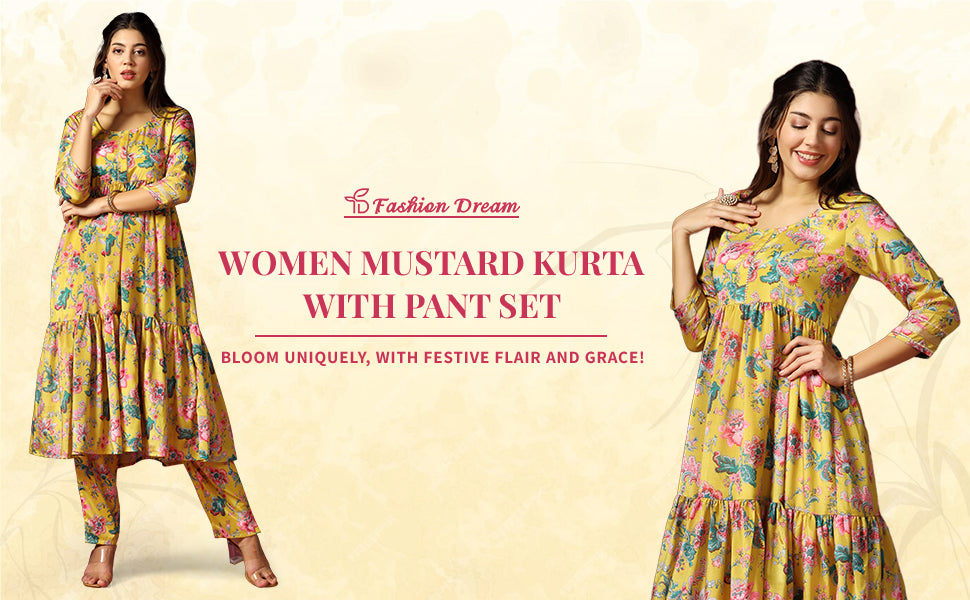 ”women-s-mustard-floral-printed-tiered-kurta-with-pant-set-fdwset00055-banner”
