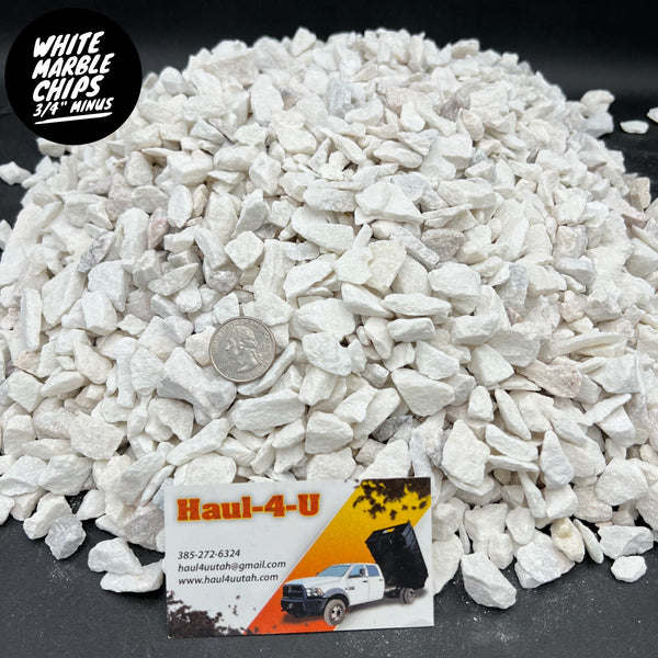 White Marble Chips 3/4