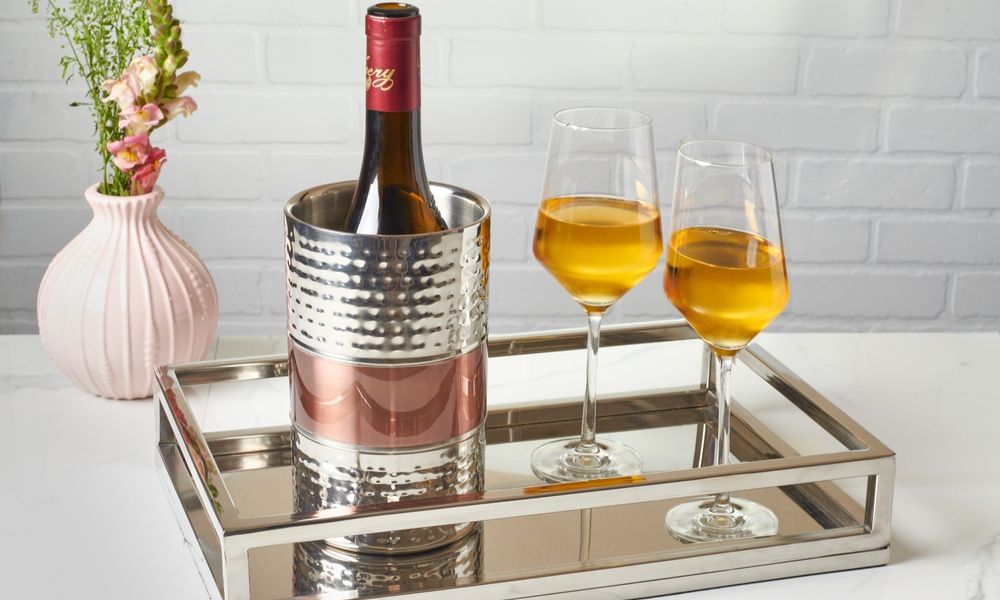 Serving Tray and wine chiller