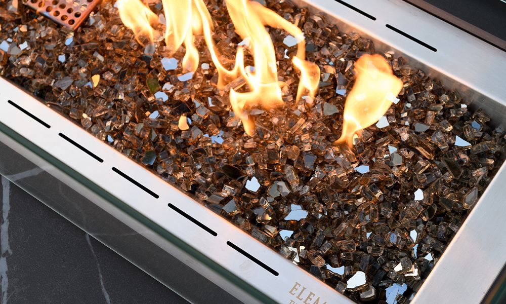 Bronze Fire Glass for Firepit