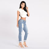 Fashion elastic jeans women leggings ladies jeans - fashionzoon - trendy -2022-sale-discount