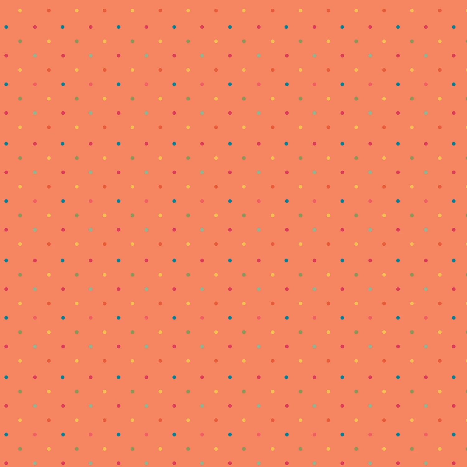 Fabric - Riley Blake First Blooms Dots Orange - C16329R-ORANGE