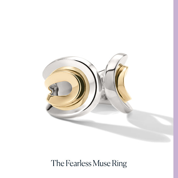 kathy fang wearing the fearless muse ring