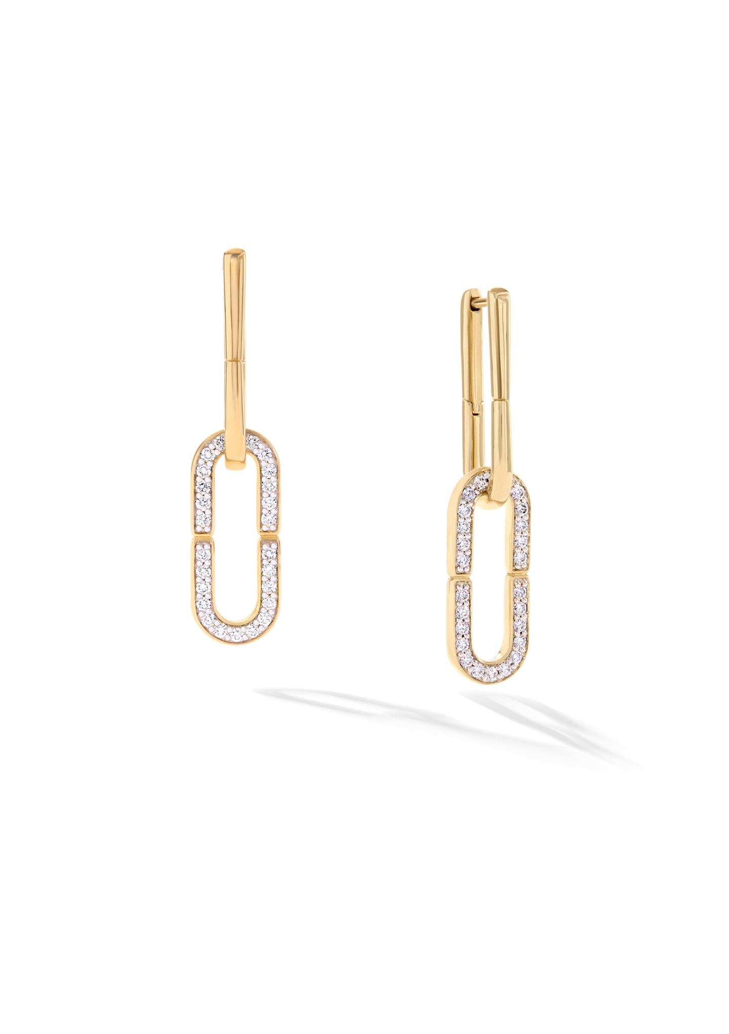 Diamond Hairpin Link Earrings - Cast product image