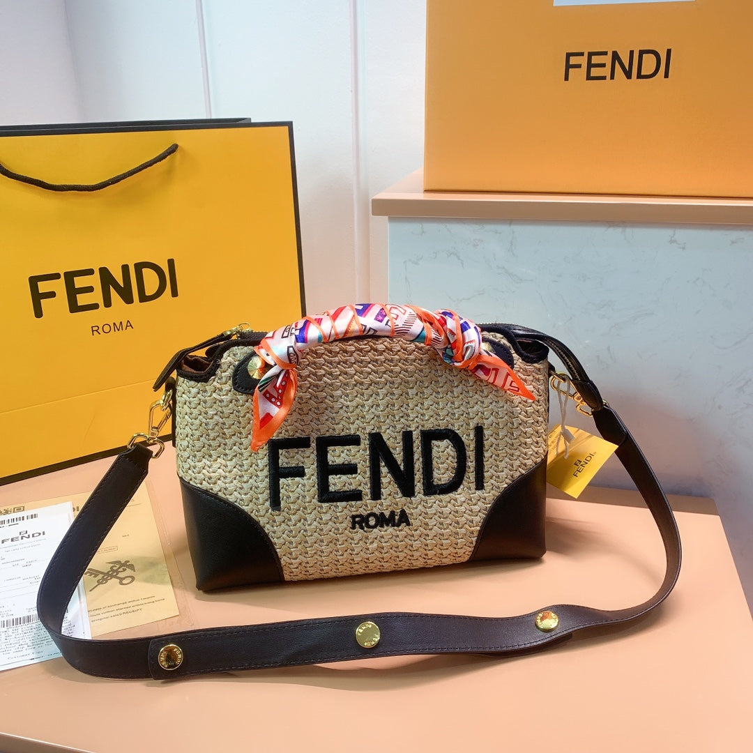 fendi straw bag