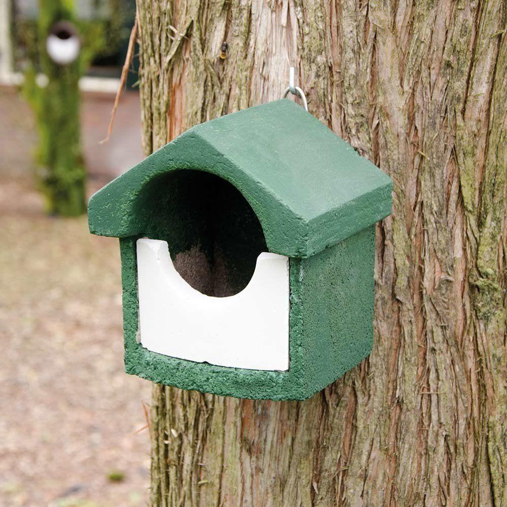Vogelbescherming  Nestkast Hout - Groen - 17x20x15cm