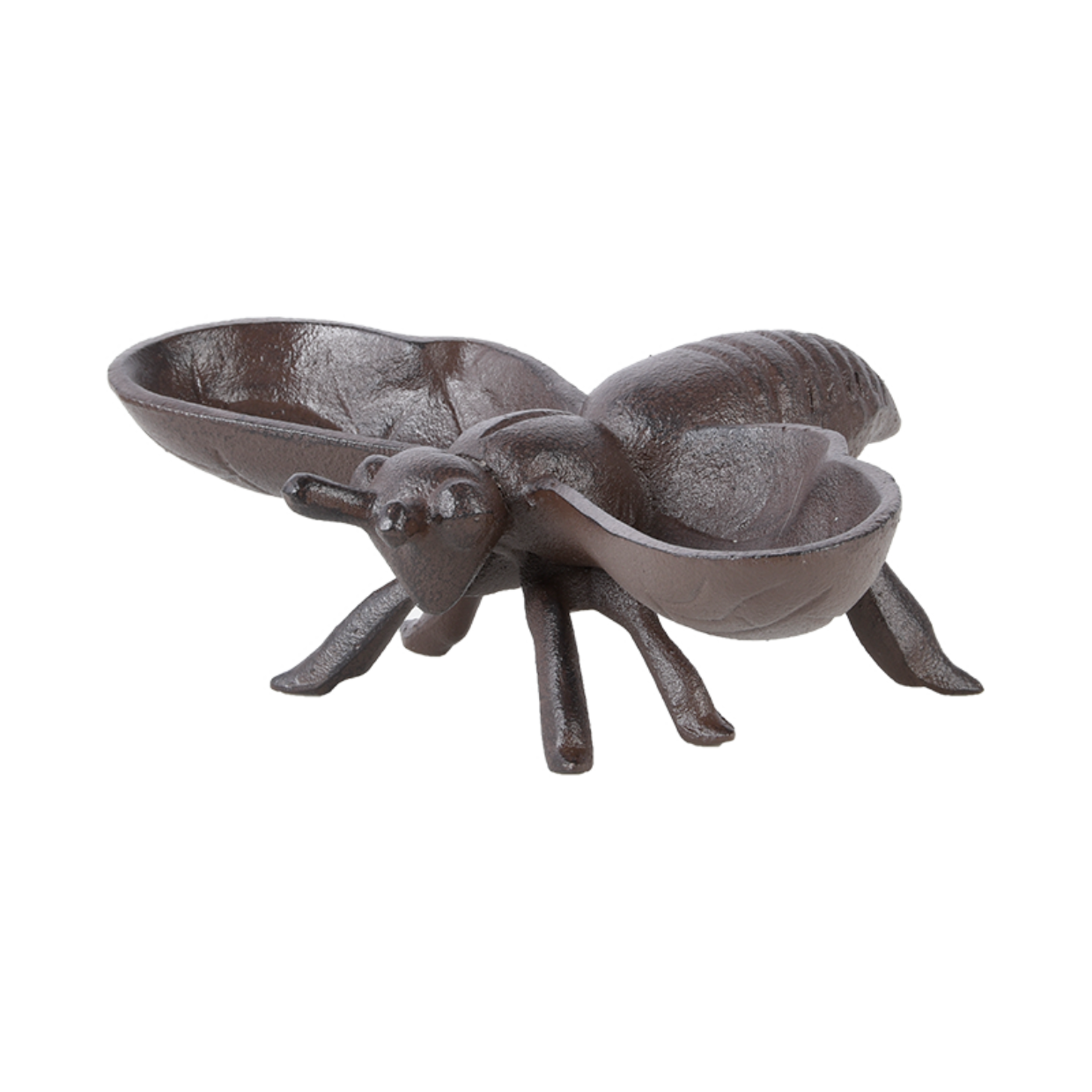 Klein gietijzeren vogelschaaltje in de vorm van een Bij donkerbruin van Esschert Design