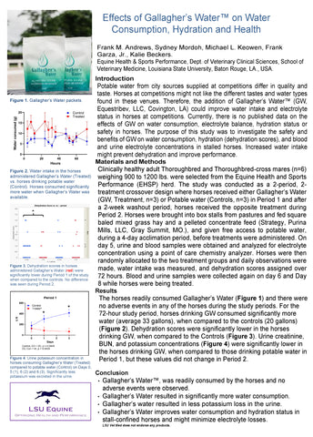 Gallagher's Water LSU Study