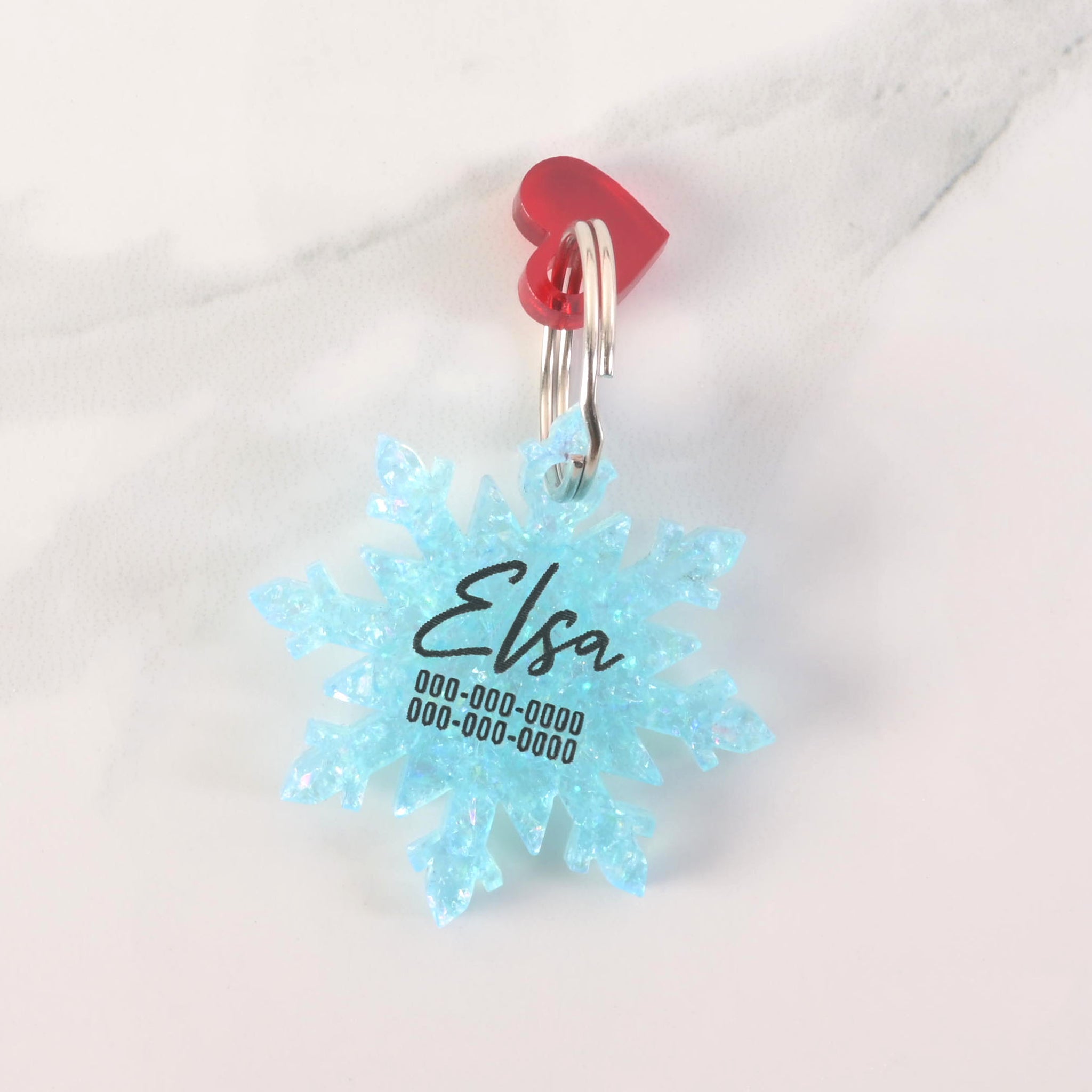Winter Snowflake Personalized Pet Tag, Winter Cat and Dog ID Tag, link to snowflake pet tag