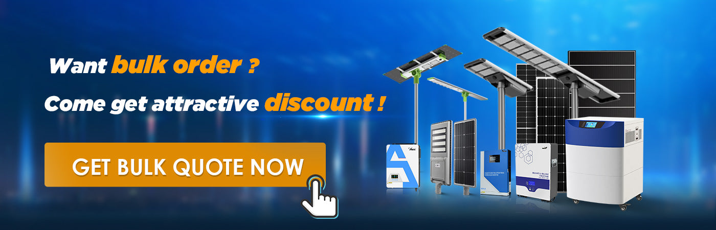 Anern 50w solar street light price of bulk order