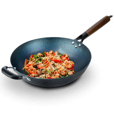 12.6 inch traditional round-bottom wok