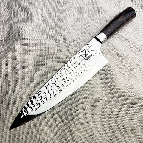 Hammered Damascus Chef Knife 8'' - iMarku ®