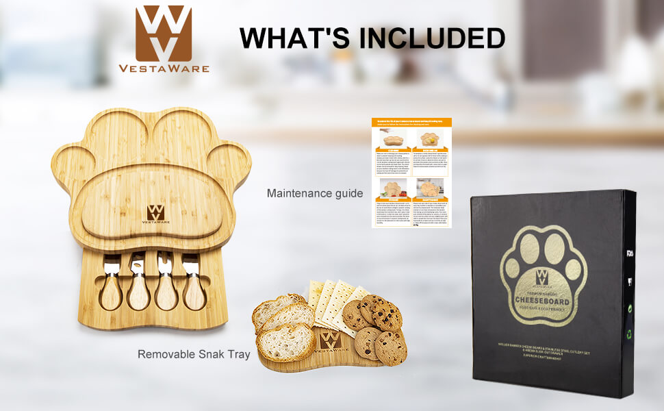 Vestaware Bamboo Charcuterie Boards