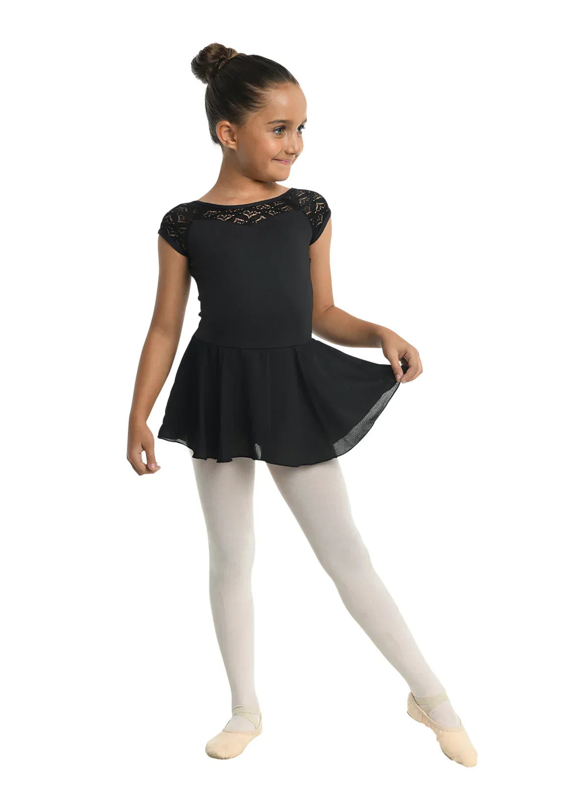 Danznmotion Kids Nicole Cap Sleeve Dress