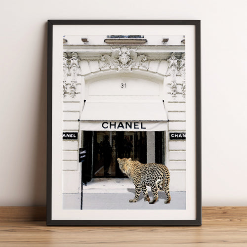 chanel store front poster