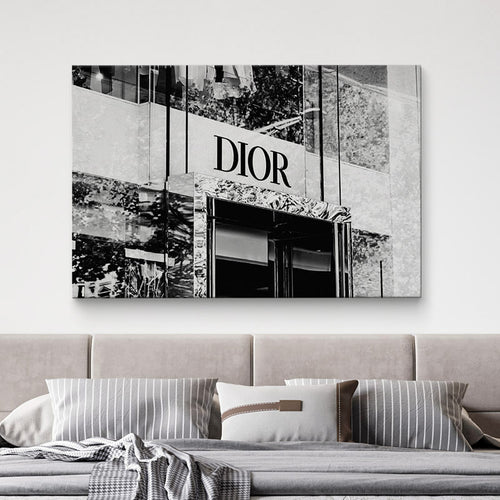 Dior Building Black and White Poster