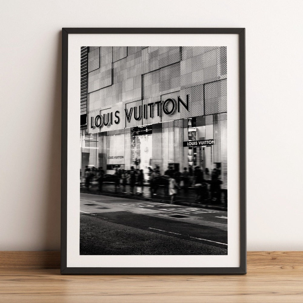 Louis Vuitton Store Photography Unframed Print | Fashion Wall Art Photography Poster – TemproDesign